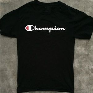 Champion Black T Shirt